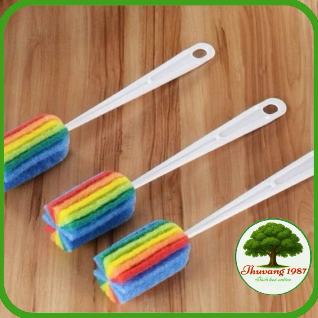 Cọ rửa ly tách bình sữa nhiều màu 28x5cm