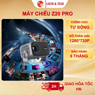 Máy chiếu Z20 Pro THT SHOP máy chiếu HD 720P, kết nối Bluetooth loa ngoài WiFi phản chiếu điện thoại giải trí gia đình