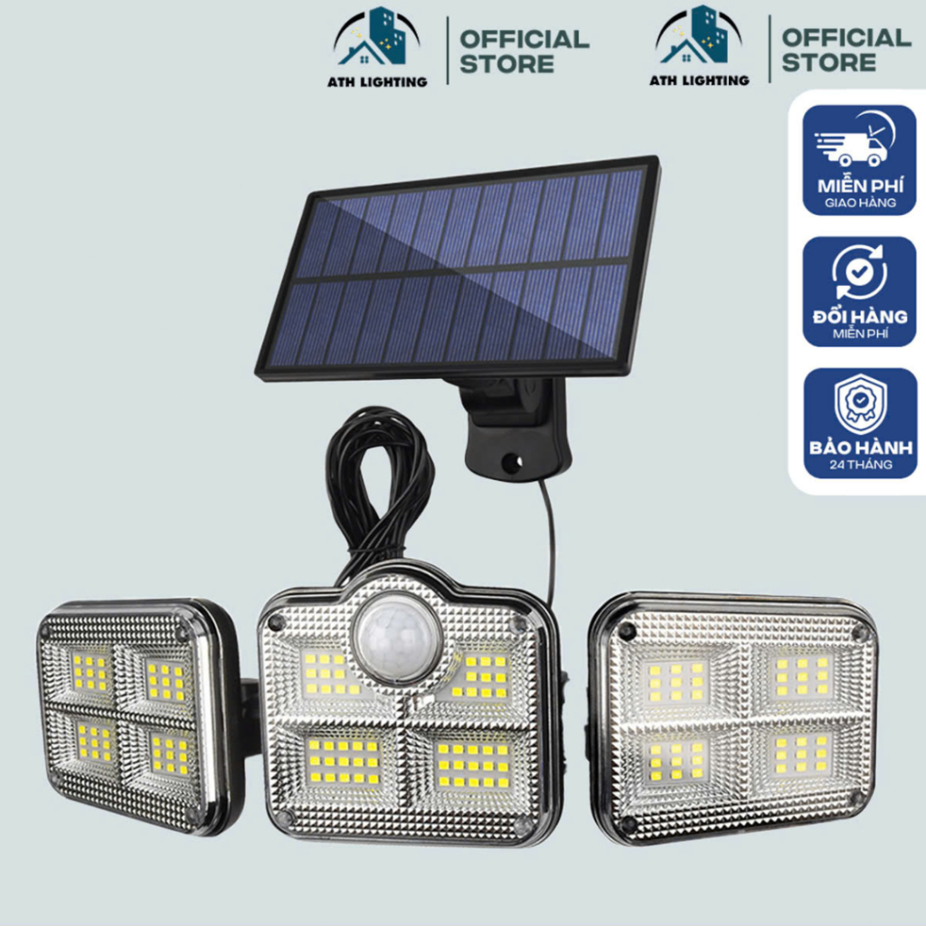 2025 Đèn năng lượng mặt trời cảm biến chuyển động  loại led năng lượng cảm biến người 3 chế độ cao cấp chính Hãng 1 Năm