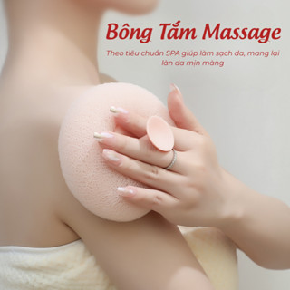  Bông Tắm Tạo Bọt Tấm Thị - Bông Tắm Xơ Mướp Massage Làm Sạch Da Không Gây Kích Ứng 