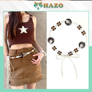  Thắt lưng nữ dây Bện PK600 phong cách Bohemian Hiện đại Du lịch chụp hình thời trang 