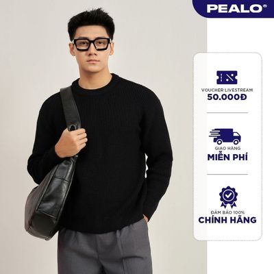 Áo len cổ tròn dài tay PEALO form Relax chất liệu len cao cấp SPT5