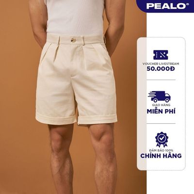 Quần Short Kaki trên gối PEALO SS25 Form Relax SPT4