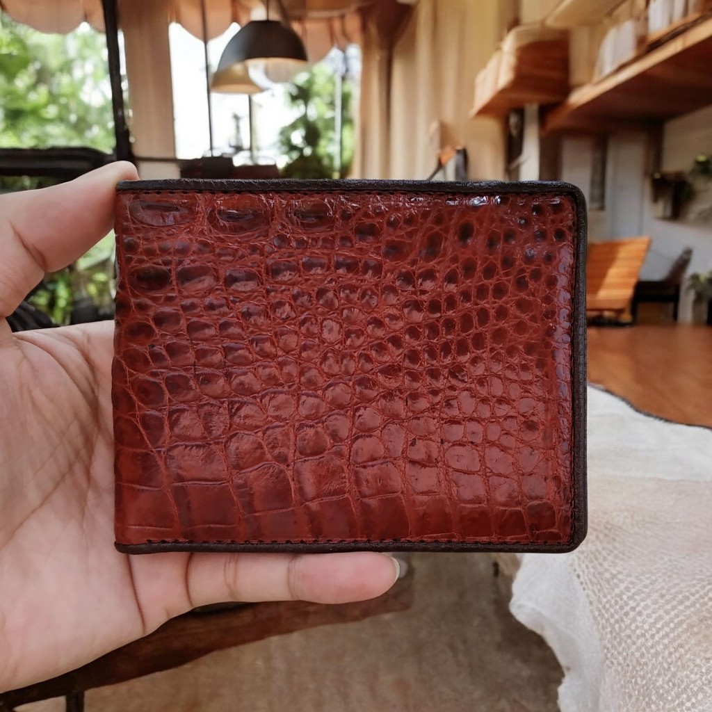 Ví Da Cá Sấu | Ví Cá Sấu Da Bông Hông Mềm Mại và Bền Bỉ. Thương Hiệu Cá Sấu Ovenis
