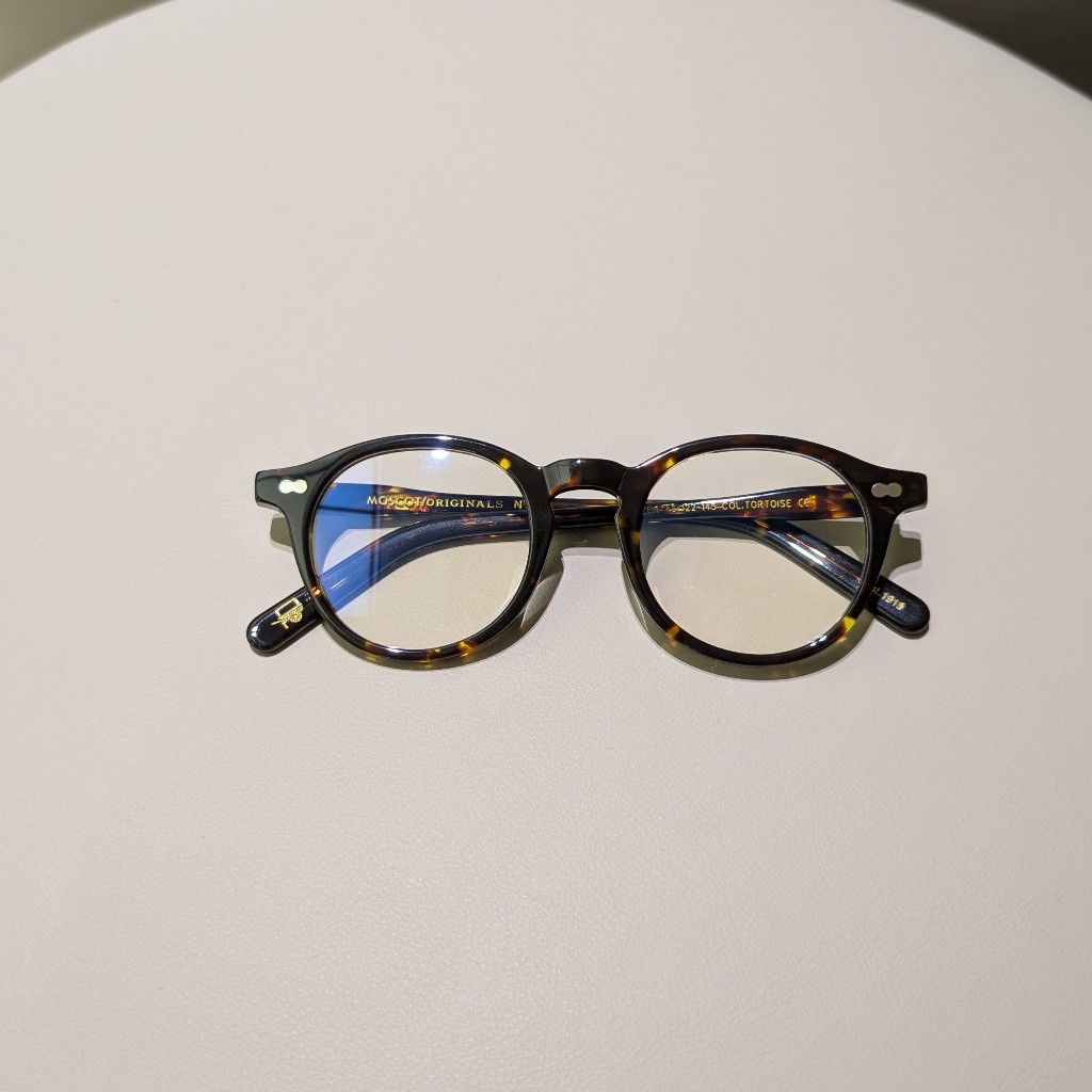 Gọng kính Moscot Miltzen Tortoise dáng tròn acetate size 46-24-15 - Fusuma