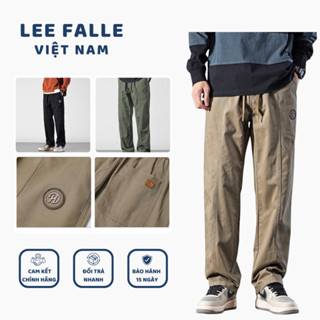 Quần Dài Lee FALLE Việt Nam Form Suông Rộng Lịch Sự Mặc Thoải Mái - Chất Liệu Kaki Cao Cấp Dày Dặn Không Nhăn - QKK18