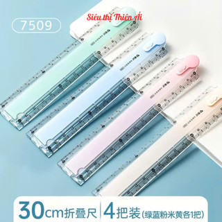  Thước Kẻ Gập 30cm Tiện Dụng – Màu Pastel Nhẹ Nhàng Xinh Xắn | Siêu Thị Thiên Ái 