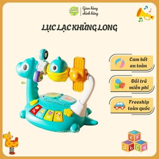 Đồ Chơi Lục Lạc Khủng Long Phát Nhạc Ahihi - Dành Cho Bé Từ 6 Tháng Tuổi