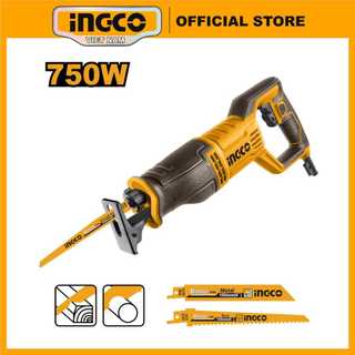Máy cưa kiếm điện 750W INGCO RS7508 cưa gỗ, kim loại, nhôm kèm 2 lưỡi cưa gỗ và kim loại