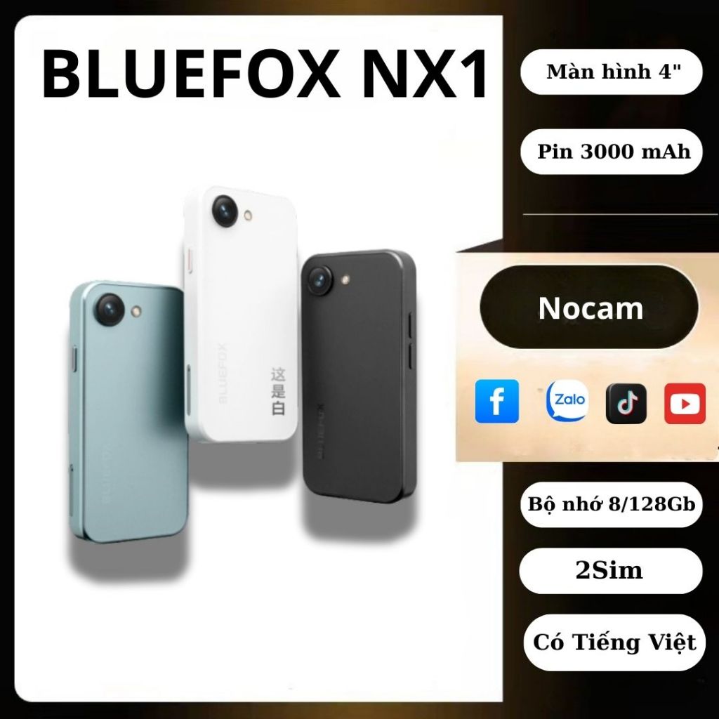 Bluefox NX1 – Smartphone mini toàn màn hình, thiết kế nhỏ gọn