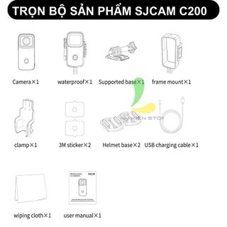 Camera hành trình SJCAM C200 - Actioncam chuyên nghiệp nhỏ gọn