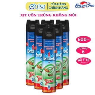 (Hàng Chính Hãng)Combo6Chai Xịt Côn Trùng EnterOne Không Mùi Hoàn Toàn Siêu Tiết Kiệm Diệt Kiến Gián