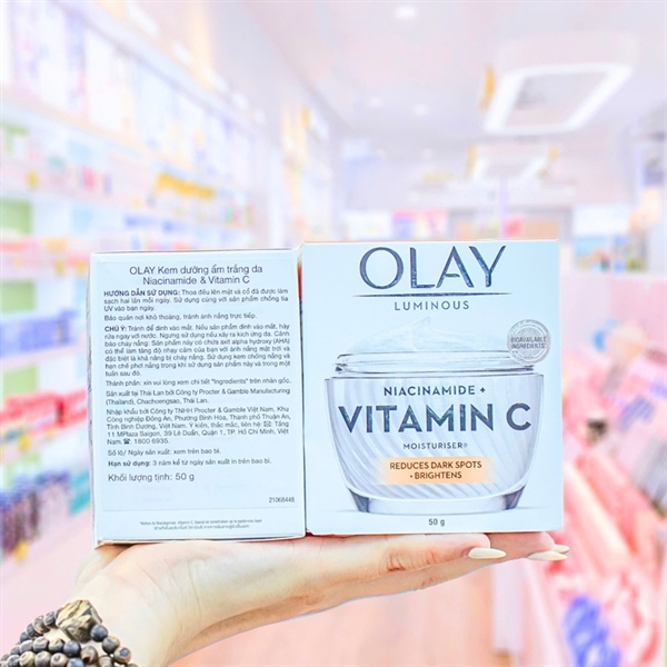 Kem Dưỡng Ẩm Olay Luminous Niacinamide Vitamin C 50g