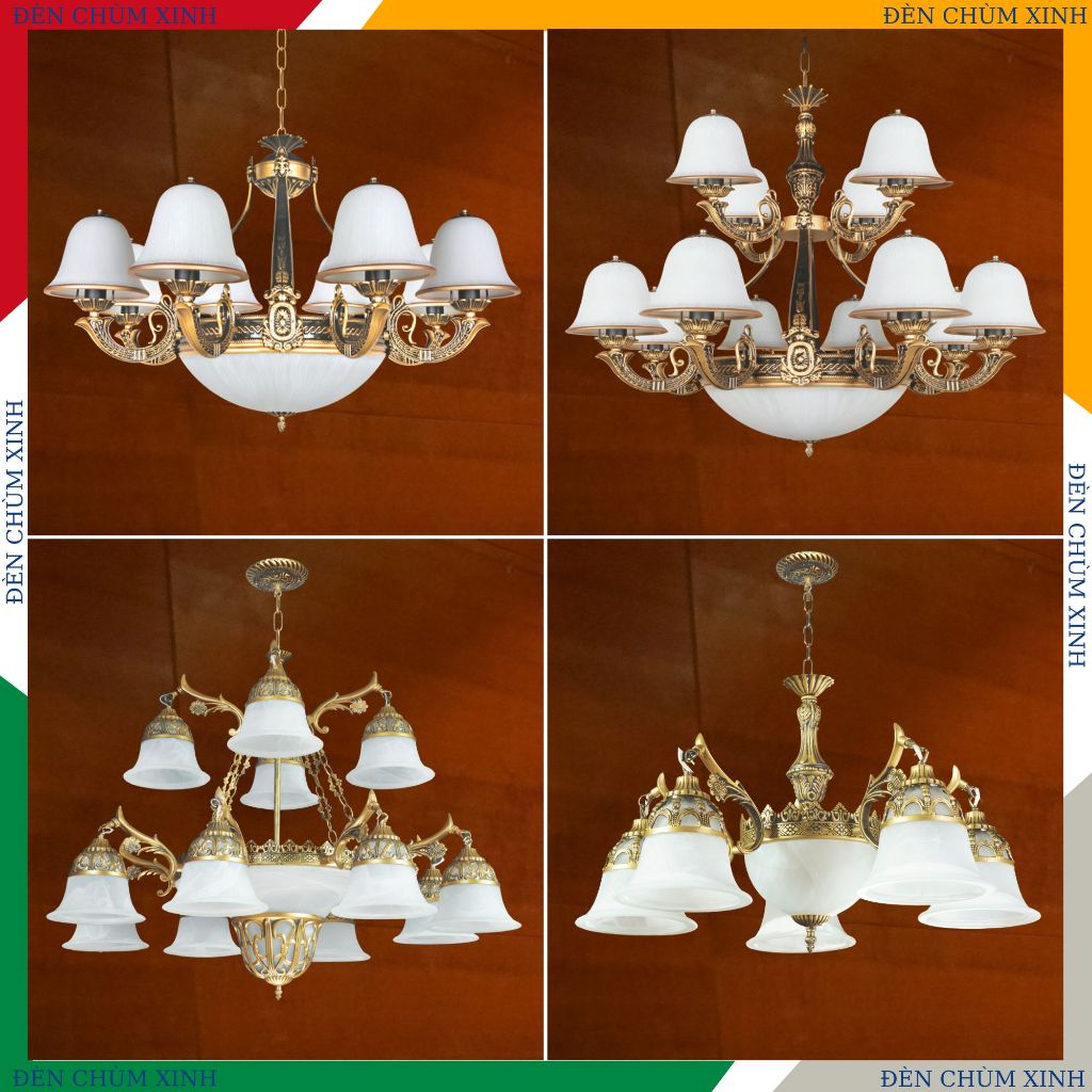 /[ ĐÈN CHÙM XINH ] Đèn chùm cổ điển, đèn chùm chính hãng NC-9019/8A, NC-9019/B, NC-8879/12, NC-080/5