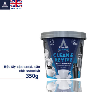 Bột tẩy cặn canxi ấm siêu tốc, cặn chè, cà phê đa năng Astonish C9630
