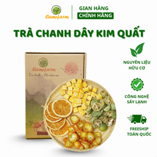Trà detox trái cây chanh dây kim quất trắng da Camifarm, thanh nhiệt cơ thể, bổ sung vitamin C
