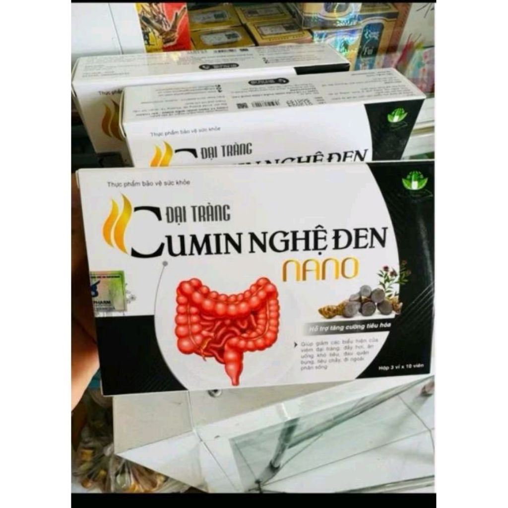 ✅[chính hãng]Viên uống Đại tràng Cumin nghệ đen nano(hộp 30viên)