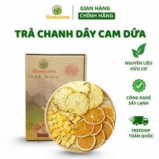 Trà detox chanh dây cam dứa Camifarm giải khát trắng da bổ sung vitamin C cho ngày hè nóng bức 