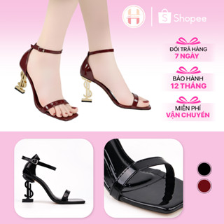 Sandal nữ đi tiệc, giày cao gót nữ mũi vuông gót cao 10cm M41
