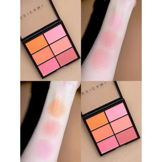 Bảng phấn má hồng Guicami, phấn má hồng 6 ô tông hồng cam đào