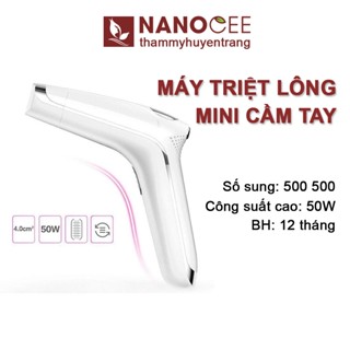 Máy Triệt Lông Vĩnh Viễn Mini Chính Hãng 500.000 Xung Tẩy Lông Mặt, Nách, Bikini, Vùng kín NANOCEE