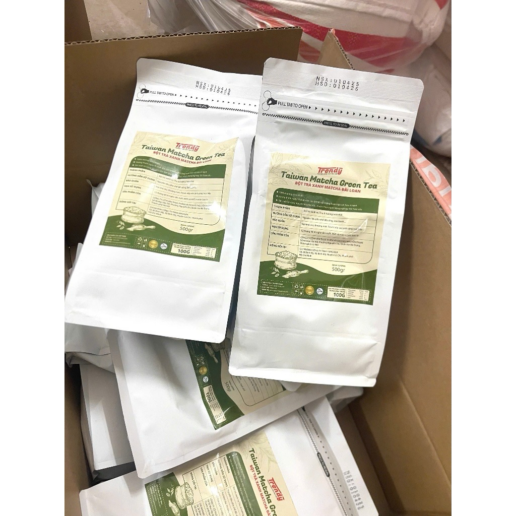 Bột matcha đài loan tách lẻ 50g - Bột matcha tách lẻ 100g