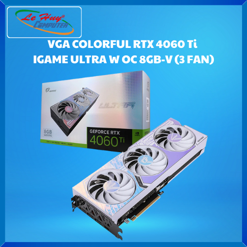 Card Màn Hình - VGA Colorful iGame GeForce RTX 4060 Ti Ultra W OC 8GB-V - Hàng Chính Hãng