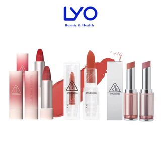  Son Thỏi Lì 3CE Soft Matte Lipstick vỏ trong suốt  Blur Matte Lipstick  3CE Cashmere Hug Lipstick LYO 