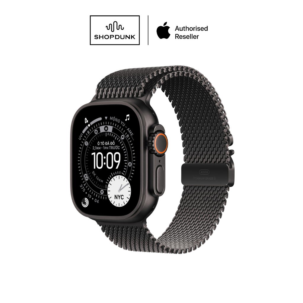 Apple Watch Ultra 3 GPS + Cellular 49mm Titanium Case Milanese Loop