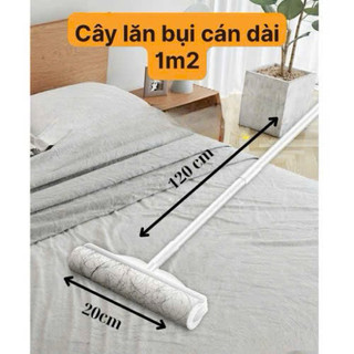    HỎA TỐC   Cây Lăn Bụi Cầm Tay Cán Dài 1M2 Tiện Lợi,Bàn Chải Lăn Dính Bụi Lông Thú Cưng Tóc Rụng Sàn Nhà 