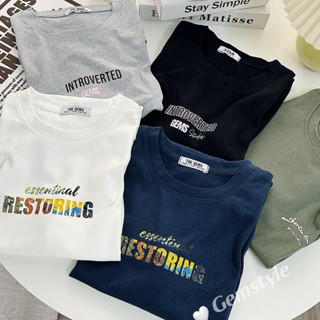 Áo thun nữ, áo phông nữ cotton khô thoáng mát, form rộng basic HỌA TIẾT mới< 60kg