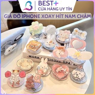  Giá Đỡ Điện Thoại Mag.safe Hít Nam Châm Từ Tính Siêu Mạnh Popsocket Griptok Ring Tiện Lợi BESTPLUS 