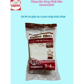 Gói 80 túi giấy lọc cà phê size L