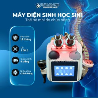 Máy điện sinh học thế hệ mới 5 trong 1 - máy dds tiếng việt - máy dds kèm giác hơi