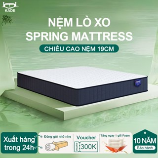  Nệm lò xo KADE 19cm Đệm Foam Cao Su Non Kết Hợp Lò xo liên kết KADE Home Goods Mattress êm ái 