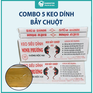 Combo 5 keo dính chuột bẫy chuột siêu dính Minh Phương loại 1 #A270 