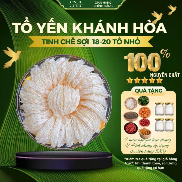  Tổ yến sợi tinh chế nhiều tổ 17-20 tổ 100g - SM Nest 