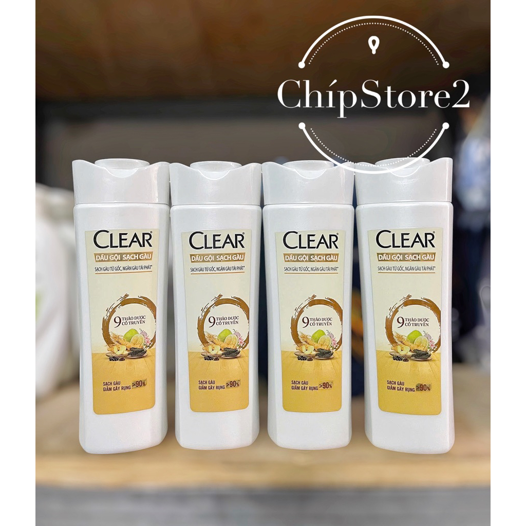 Dầu Gội Clear 9 Thảo Dược Cổ Truyền Sạch Gàu Giảm Gãy Rụng, Sạch Gàu,Ngứa 140g