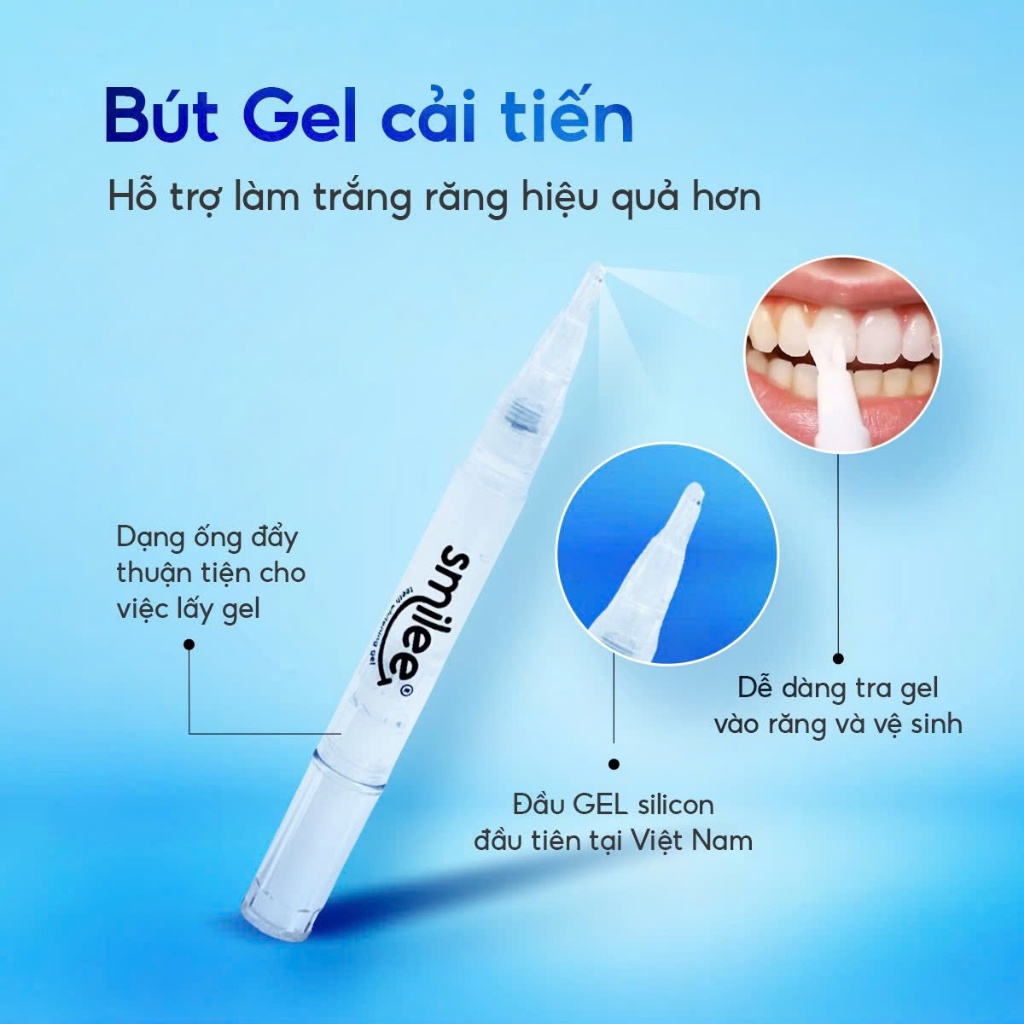 [GIÁ 438K TẠI LIVE SHOP] Trắng răng Smilee Max, bộ kit làm trắng răng từ 2 đến 6 tone sau 1 liệu trình an toàn răng nướu | BigBuy360 - bigbuy360.vn