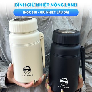  Bình giữ nhiệt Fashion Cup NIUMI inox 316 thiết kế đơn giản dung tích 1000ml miệng bình lớn 