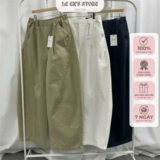  Quần Suông Thụng Nữ Chất Thô Kaki Ống Rộng Basic Ulzzang Hàn Quốc Form Đẹp -Q57 