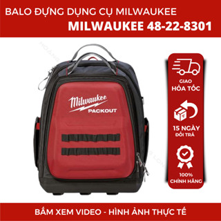  Balo đựng dụng cụ sửa chữa đựng đồ nghề balo kỹ thuật Milwaukee  48-22-8301 chính hãng Milwaukee 