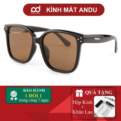 Kính râm mát thời trang nam nữ AnDu chống UV400 dáng vuông thời trang, chống chói 5101