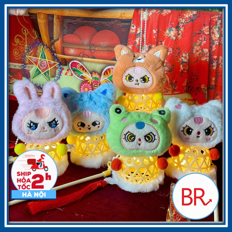 Đèn lồng rọ gấu bông babythree dễ thương hottrend 2025 -Lồng đèn trang trí nhà cửa,lớp học gắn tua r