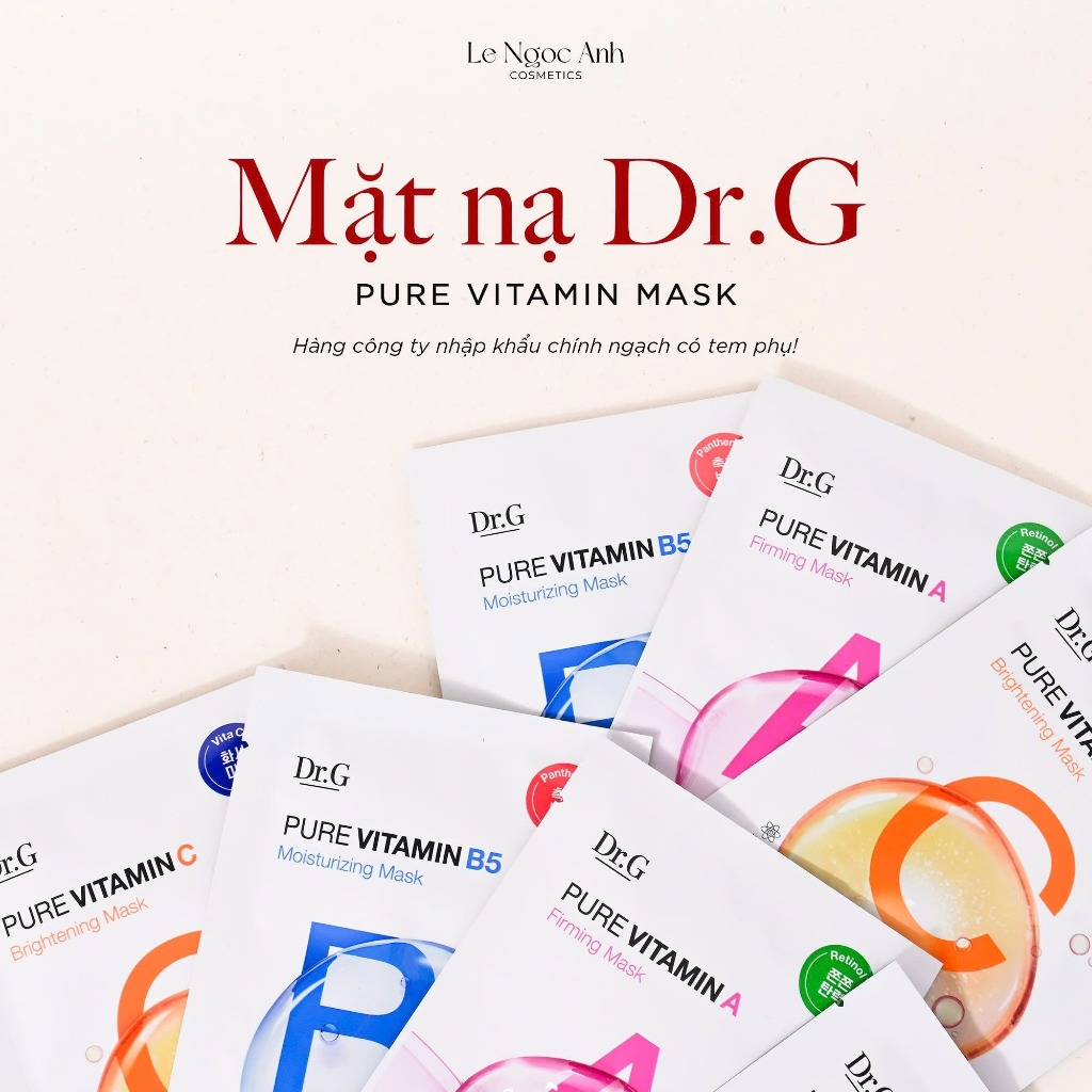 Mặt Nạ Dr.G Pure Vitamin Mask Cấp Ẩm, Phục Hồi