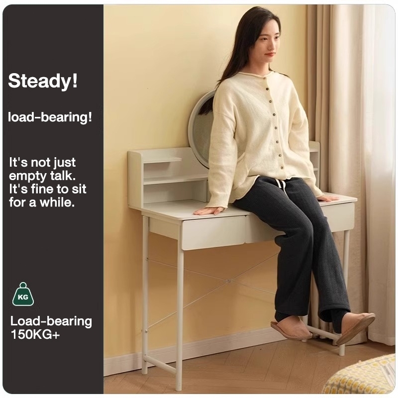 Bàn trang điểm có gương và ngăn kéo thiết kế gọn gàng tiện dụng phong cách hiện đại cho phòng ngủ | BigBuy360 - bigbuy360.vn