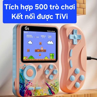 [Hỏa tốc] Máy Chơi Game Cầm Tay G5 (500 Trò chơi) Có Tay Cầm để 2 Người Chơi, Kết Nối Tivi Âm Thanh Hình Ảnh Rõ Nét