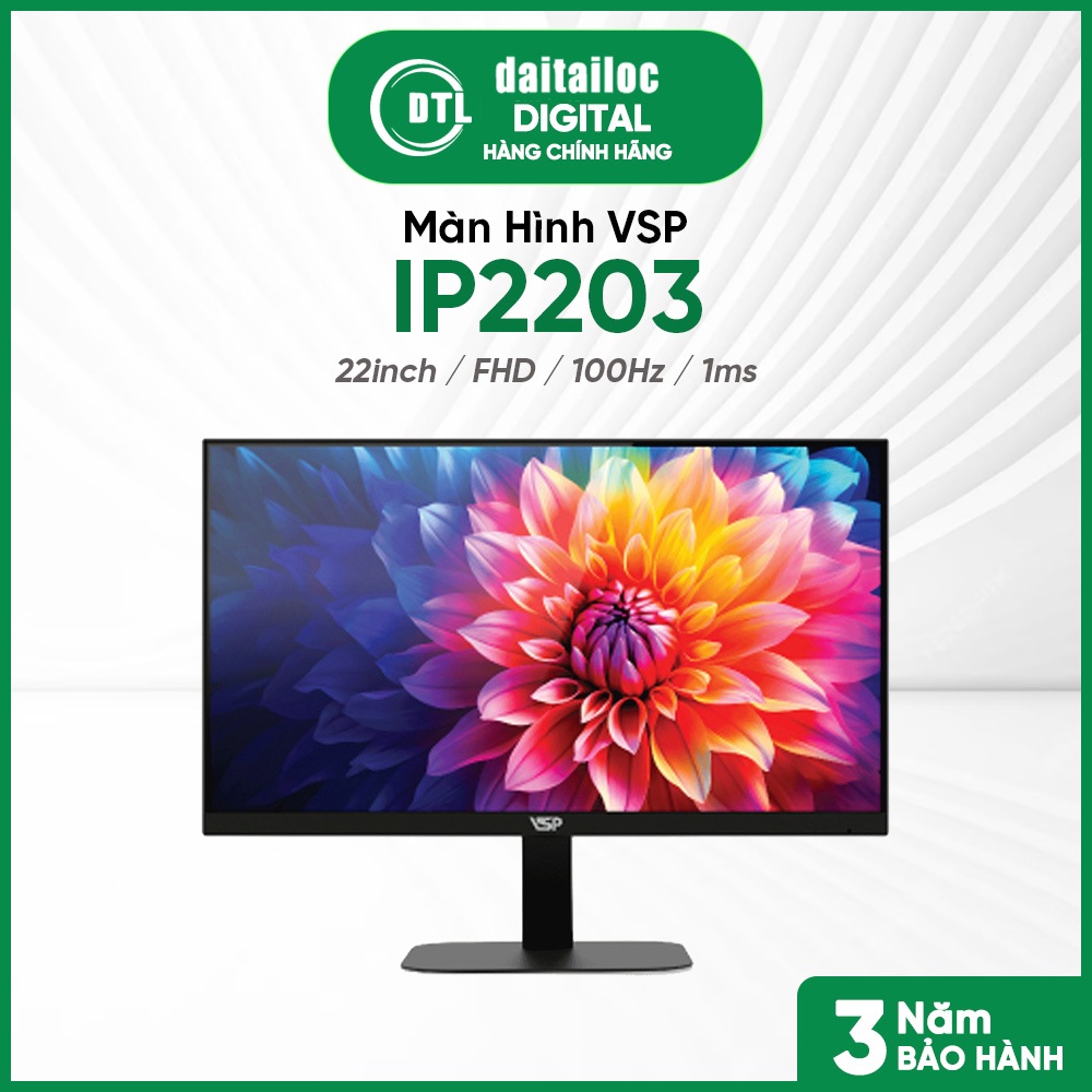 Màn Hình VSP IP2203 22inch FHD 100Hz 1ms | Hàng Chính Hãng | Bảo Hành 36 Tháng