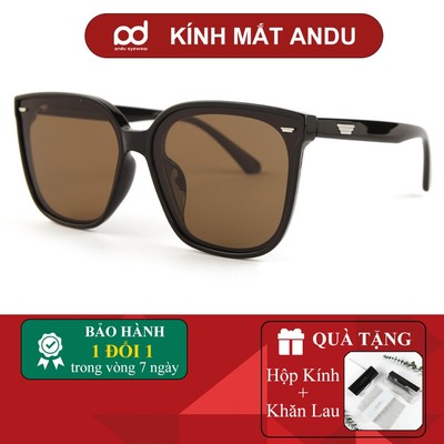 Kính râm mát thời trang nam nữ AnDu chống UV400 dáng vuông thời trang, bảo vệ mắt 5082