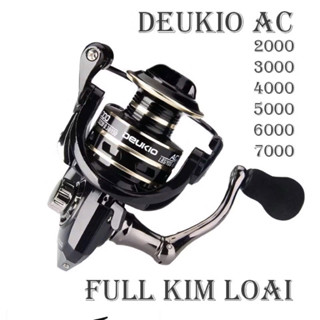 Máy câu cá Deukio AC 2000-7000 cốt kim loại, máy câu lure lăng xê